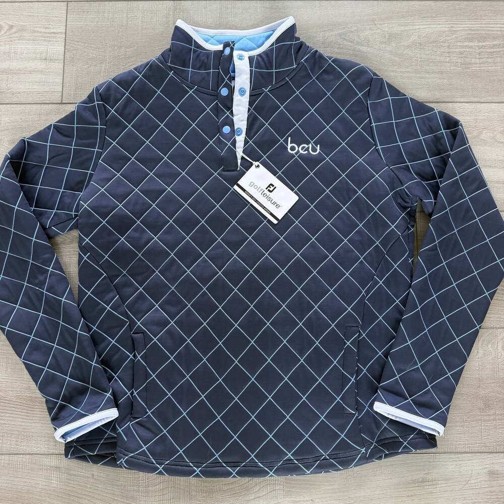 FootJoy Golf Leisure Women's Snap Pullover L Navy
